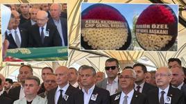 İki çelenk, tek ünvan! Olcay Baykal'ın cenazesinde Özel ile Kılıçdaroğlu yan yana geldi