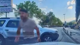 Eyüpsultan'da trafikte tartıştığı sürücünün önünü kesti: 'Canım burnumda, kafanı keserim'