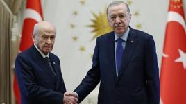 Erdoğan ve Bahçeli görüşmesi sona erdi