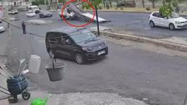 Facianın eşiğinden dönüldü! Sürücü ani fren yapınca...
