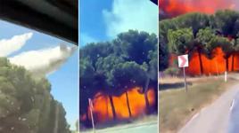 Yalova'da kaza kırıma uğrayan F-16 ile ilgili yeni görüntüler ortaya çıktı