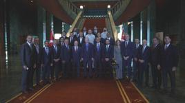 Cumhurbaşkanı Erdoğan, Süper Lig’e yükselen futbol takımlarını kabul etti