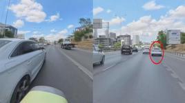 Maltepe’de trafikte makas atarak ilerleyen sürücüye 115 bin lira ceza