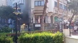 Bursa'da korku dolu anlar! Trafo bomba gibi patladı
