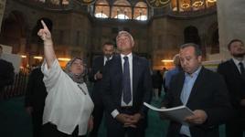 Ayasofya'da Cumhuriyet tarihinin en kapsamlı restorasyonu hız kesmiyor
