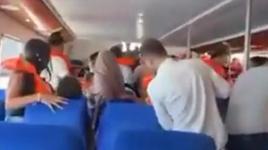 Girne'de alabora olan geminin batmadan önceki görüntüleri ortaya çıktı
