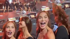 Demet Şener ve Ebru Şallı Ajda Pekkan konserinde coştukça coştu