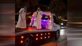 Çekici üzerinde dans videosu pahalıya patladı! Ceza yağdı