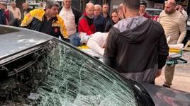 Ankara'da otelin 6'ncı katından otomobilin üzerine düşen kadın ağır yaralandı