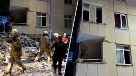 Maltepe'de 7 katlı binanın 3 katı çöktü! Enkazda arama kurtarma çalışması
