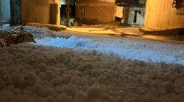 Bayburt’ta fındık büyüklüğünde dolu etkili oldu