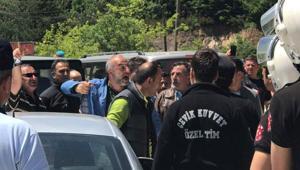 Yuvacık Barajı çevresindeki tesislerin yıkımında biber gazlı müdahale