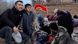 Ulaş Tuna Astepe sınırda bekleyen göçmenlere yardım dağıtmaya gitti