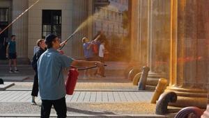 Almanyanın başkentinde şoke eden görüntüler Çok sayıda gözaltı var