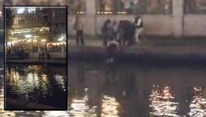 Dengesini kaybetti Porsuk Çayı’na düştü Can simidiyle kurtarıldı