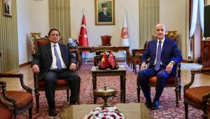 Meclis Başkanı Kurtulmuş Vietnam Başbakanı Chinh ile görüştü