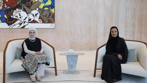 Emine Erdoğan, Katar Vakfı Başkanı ile görüştü Emine Erdoğan, Katar Vakfı Başkanı ile görüştü