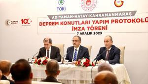 300 deprem konutu için protokol imzalandı 300 deprem konutu için protokol imzalandı
