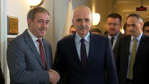 TBMM Başkanı Kurtulmuş, HEDEP grubunu ziyaret etti