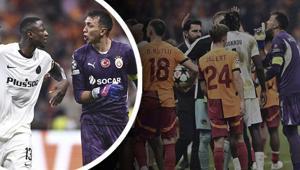 Galatasaray - Young Boys maçında saha karıştı Fernando Muslerayı çıldırtan çirkeflik