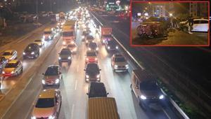 Çekmeköyde zincirleme kaza trafik yoğunluğuna sebep oldu