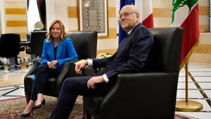 Berlin yerine Lübnana giden Meloni, Mikati ile buluştu