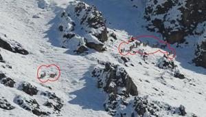 3300 rakımlı karlı zirve Böyle görüntülendiler