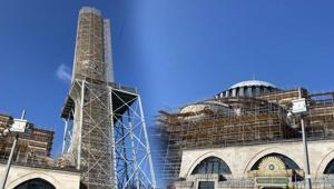 Ayasofyada dev iskele kuruldu Tam 1 ay sürecek