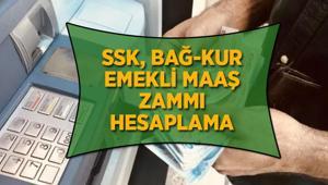 OCAK 2025 EMEKLİ MAAŞ ZAMMI HESAPLAMA TABLOSU | SSK, Bağ-Kur emekli maaş zam oranı yüzde kaç olacak 12.500, 13.000, 13.500, 14.000 TLmaaş alanların yeni maaşları ne kadar olacak