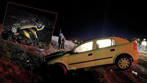 Eskişehirde korkunç kaza 2 otomobil çarpıştı: 1 ölü, 5 yaralı