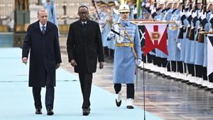 Ruanda Cumhurbaşkanı Paul Kagame Ankara Erdoğan resmi törenle karşıladı