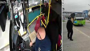 Kocaelide otobüs şoförüne sürpriz Eşi ve çocuğu durakta bekledi sıcak görüntüler ortaya çıktı
