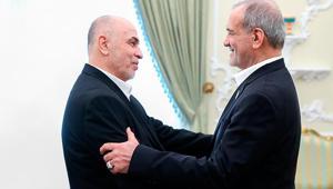 Hamas heyeti Tahranda Hamaney, Pezeşkiyan ve Kalibaf ile görüştü