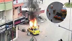 Adanada tüfekli saldırıya uğramıştı Oğlunun da taksisi kundaklandı İşte o anlar