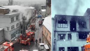 Beyoğlu Hasköyde 3 katlı binada yangın Ekipler sevk edildi