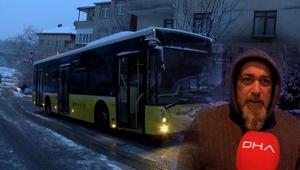İstanbullular yoğun kara uyandı: İETT otobüsleri yolda kaldı