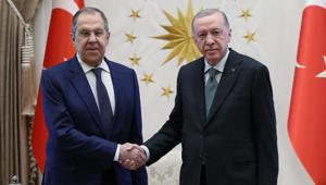 Cumhurbaşkanı Erdoğan, Rusya Dışişleri Bakanı Lavrovu kabul etti