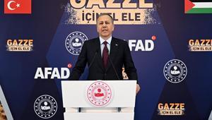 Bakan Yerlikaya: Gazzelilere yardım götürmek için seferber olduk
