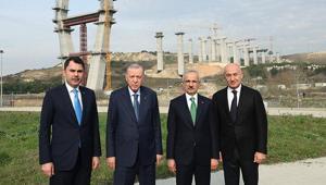 Cumhurbaşkanı Erdoğan, Başakşehir-Nakkaştepe Otoyolu şantiyesini ziyaret etti