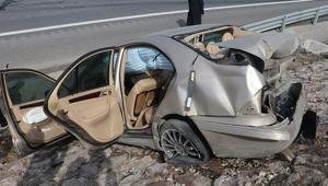 Kuzey Marmara Otoyolunda kaza 2 kişi yaralandı