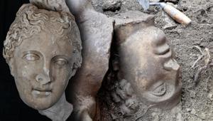 Aspendosta büyük keşif Hermes, Aphrodite, Eros, Artemis...