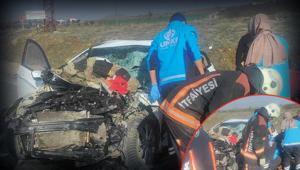 Malatyada feci kaza Otomobil, TIRa çarptı: 3 ölü