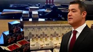 Murat Ongunun evinde çıkan paralar ve av tüfekleri dikkat çekti