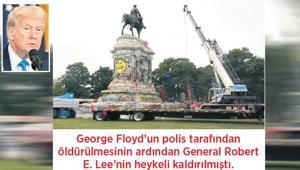 Trump yıkılan ırkçı heykelleri yeniden dikiyor