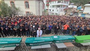 Bir aile yok oldu 5i son yolculuğuna uğurlandı