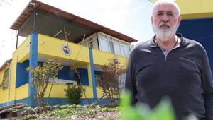 Fanatik Fenerbahçelinin şaşırtan evi Gören fotoğraf çekiliyor