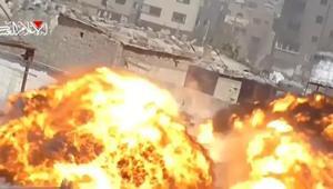 Kassam Tugayları İsrail askeri aracına pusunun görüntülerini yayınladı