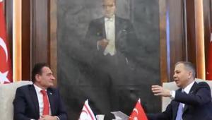İçişleri Bakanı Yerlikaya, KKTCli mevkidaşı Oğuz ile görüştü
