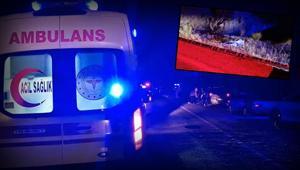 Konyada feci kaza Motosiklet devrildi: 1 ölü, 1 yaralı