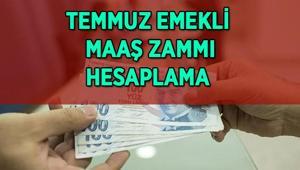 EMEKLİ MAAŞ ZAMMI HESAPLAMA TABLOSU TEMMUZ 2025 | SSK, Bağ-Kur (4A, 4B, 4C) emekli maaş zammı hesaplama ekranı! En düşük emekli maaşı kaç liraya yükseldi?